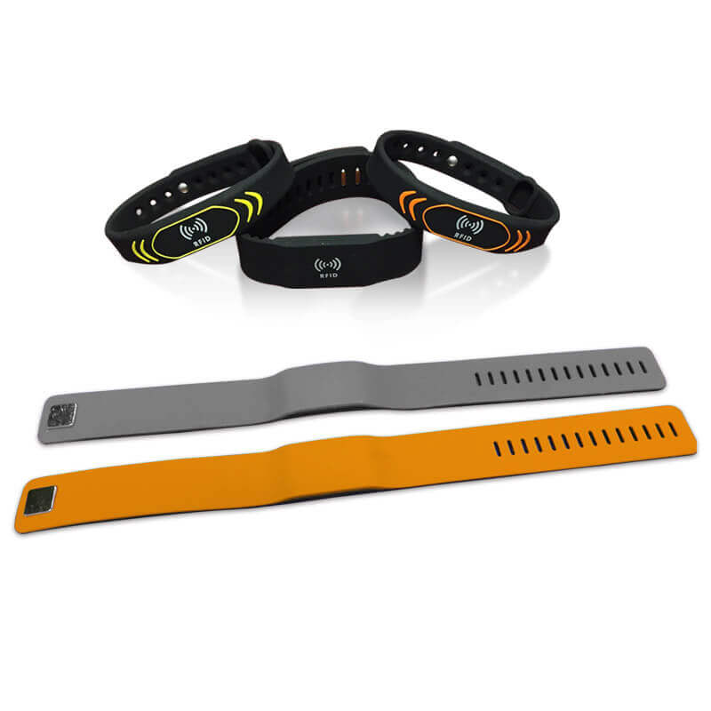 five samples of custom printed rfid wristbands, Contactless Entry